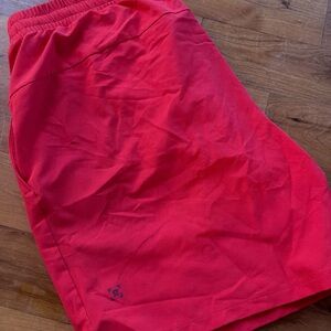 lululemon athletica Bright Red Men's Athletic Shorts